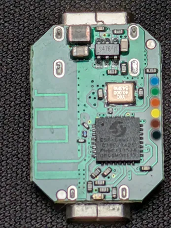 PCB Top -- Component side with ESP32-C3, crystal, and LDO PCB Top